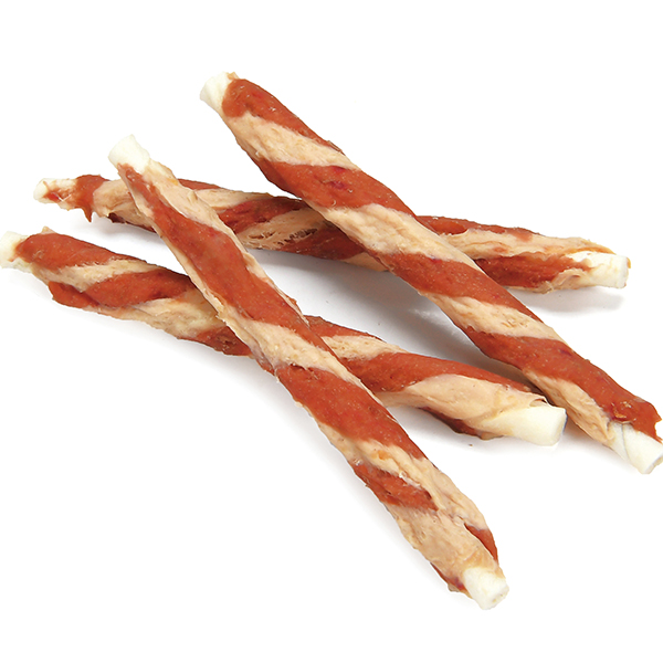 DDC-29 Rawhide Stick Twined by Beef and Cod Bulk Buy Natural Dog Treats