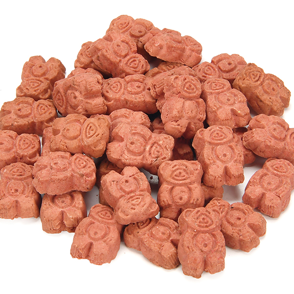DDBC-08 Cranberry Bear Shape Biscuits Low Fat Dog Treats