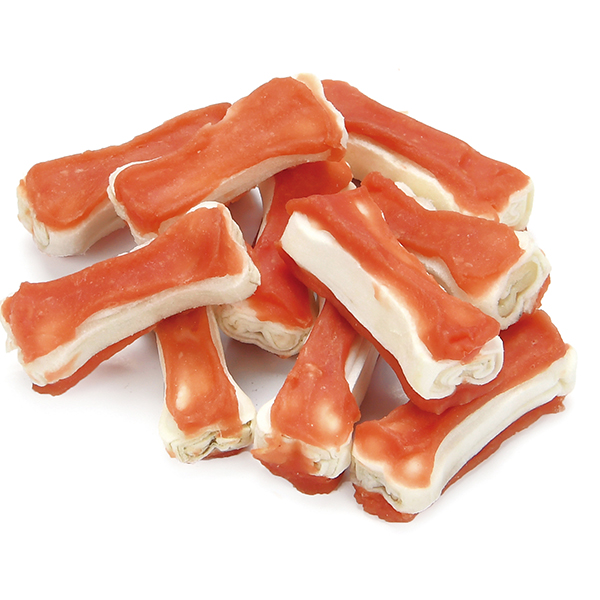DDC-35 Rawhide Bone with Chicken Natural Dog Treats Wholesale