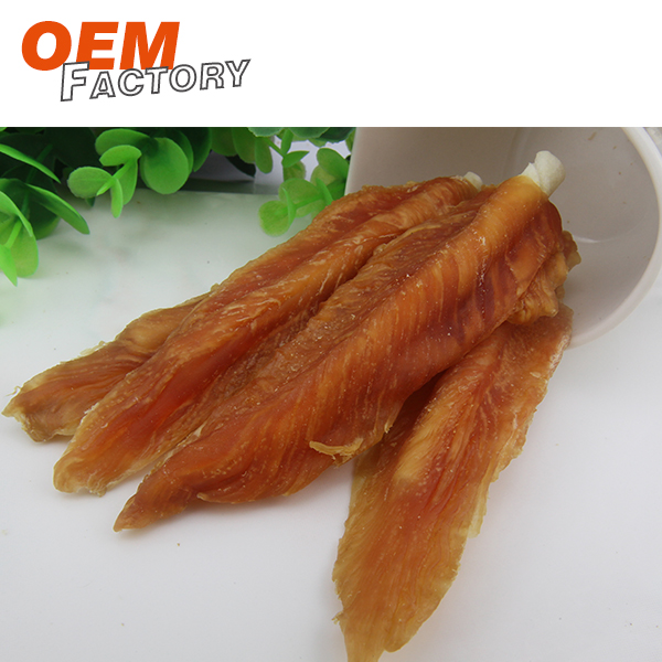 Dried Chicken on Rawhide Stick Best Treats For Dogs Wholesale and OEM