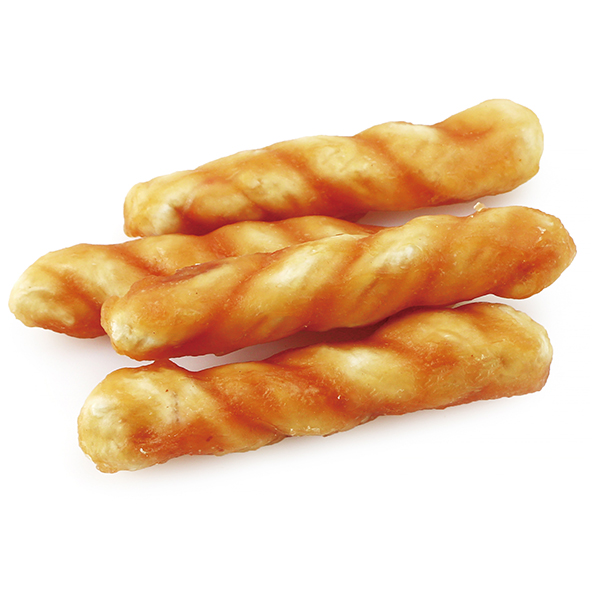 DDC-36  Rawhide Plait Wrapped by Chicken Best Puppy Training Treats