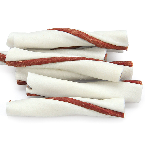 DDD-15 Natural Rawhide with Duck Stick Best Healthy Dog Treats