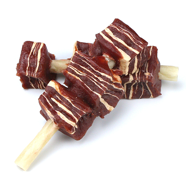 DDD-20 Duck with Cod on Rawhide Stick Wholesale Dog Treats