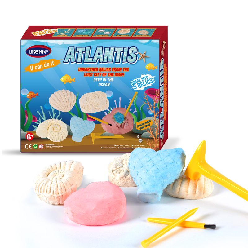 New Design High Quality Dig Ocean Discovery Treasure Kit Craft Activity Education Toys For Girls K6602 