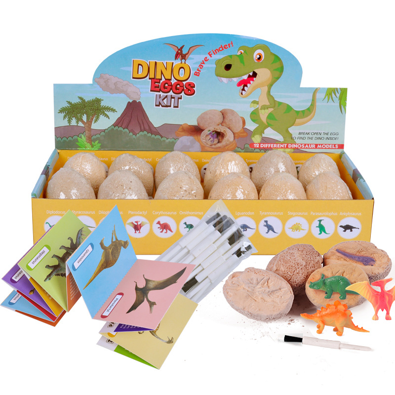 14 Years Toy Manufacturer 12 Types Dinosaur Egg Dig kit For Kids