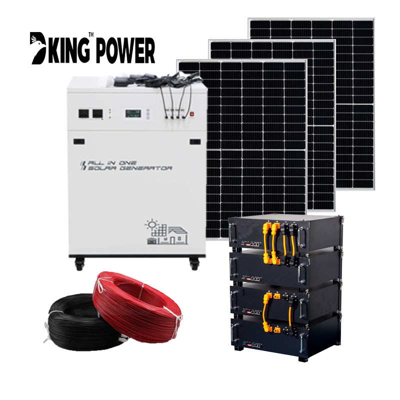 DKSESS 5KW OFF GRID/HYBRID ALL IN ONE SOLAR POWER SYSTEM PORTABLE CAMPING SOLAR GENERATER 