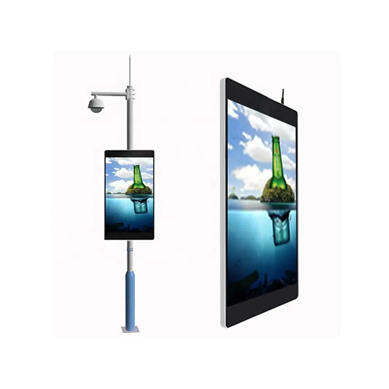  P6 WIFI 3G 4G Outdoor Street Lighting Pole Advertising Display Led Screen
