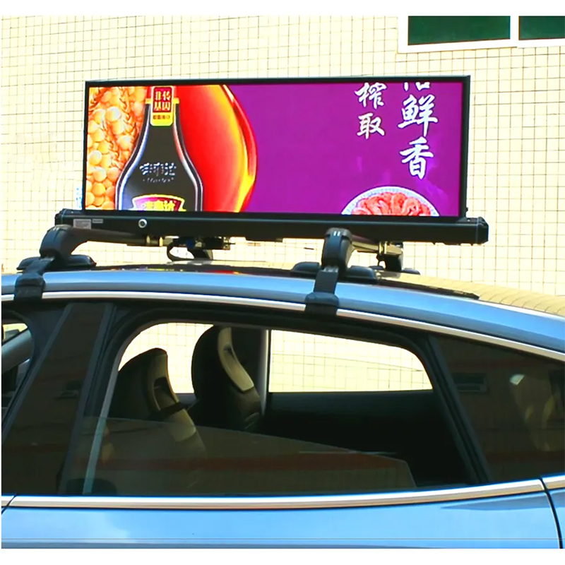 P2.5 Outdoor 4G WiFi GPS Digital Taxi Roof Led Display screen