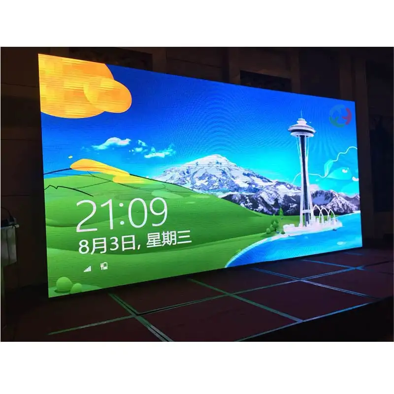 Full color indoor display 500*1000mm die casting price fine led small spacing