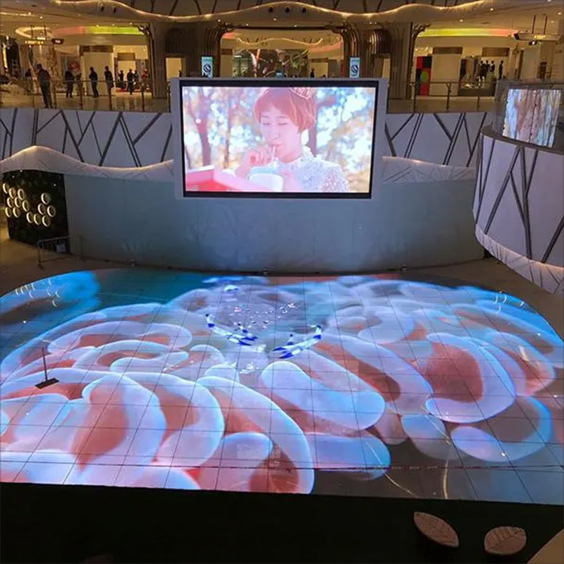 P3.91 Interactive Digital Floor Tile Screen Stage Dancing Gaming Video Floor LED Screen