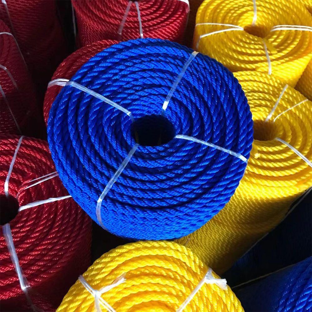 High breaking strength Polypropylene rope with blue color