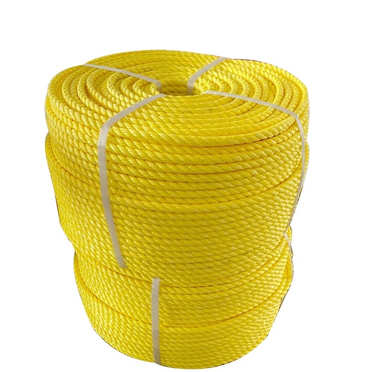 Bright Yellow PP rope with size 10 mm