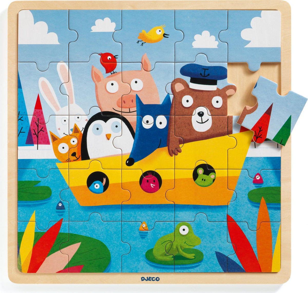 Colorful Fising Boat Jigsaw Puzzle