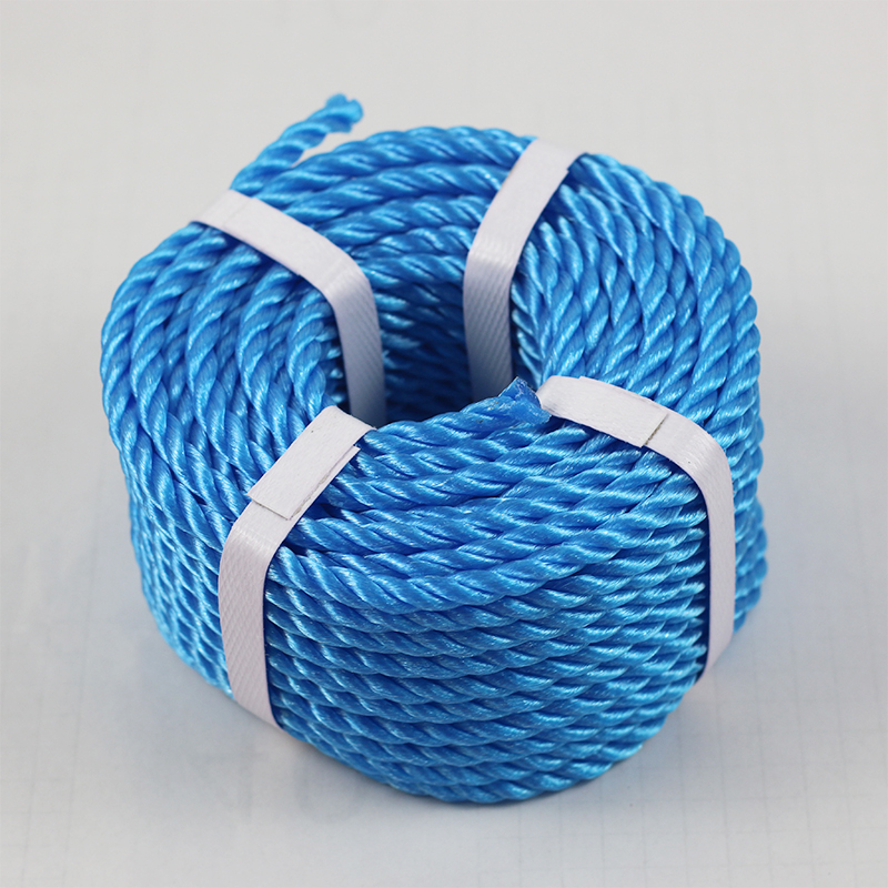 PE polyethylene rope yellow blue color pe new material 