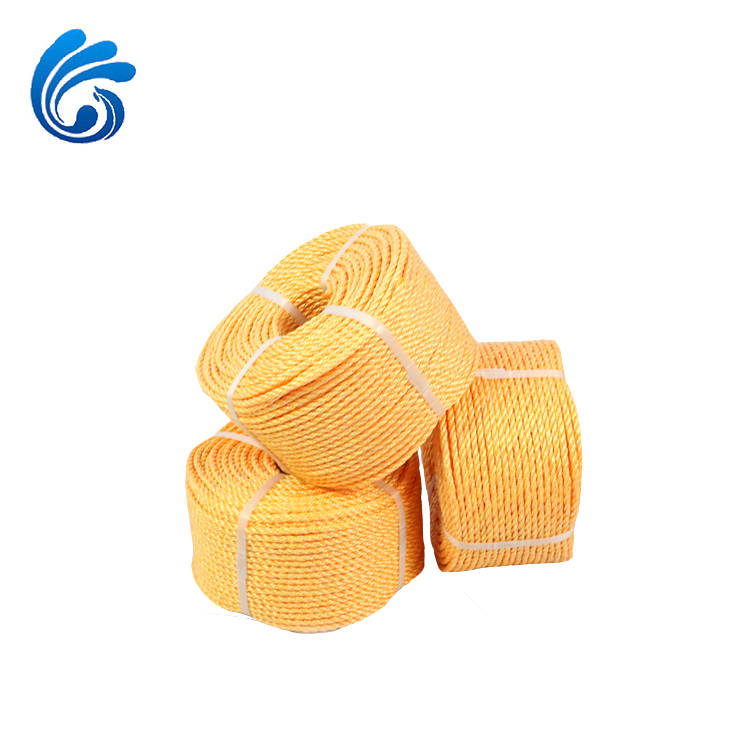 orange twisted polysteel rope/ pp danline rope