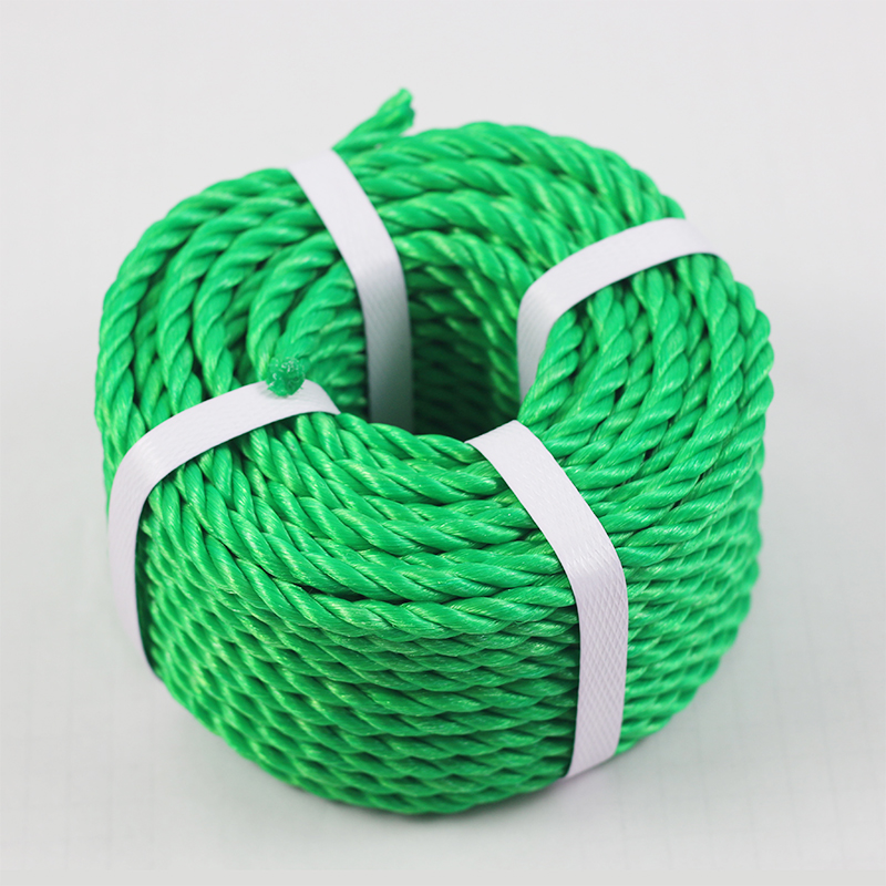 3/4 strands PE polyethylene twisted colour rope for sale 