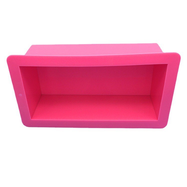  OEM Pink Rectangular Silicone Soap Mold