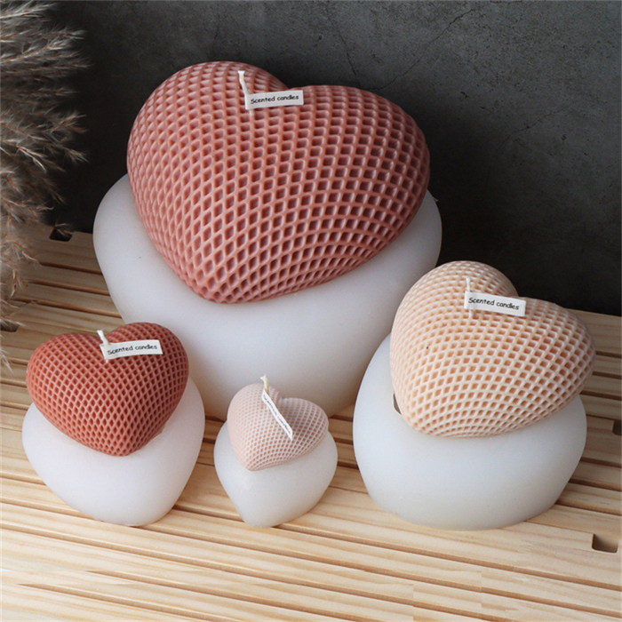 Heart shaped silicone candle mold Manufacturer