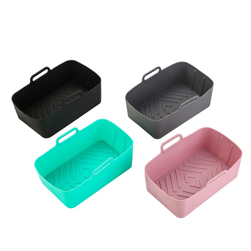 Reusable Rectangle Silicone Air Fryer Liners Pot