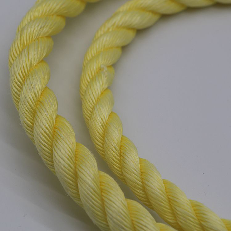 3/4 Strands Yellow Plastic PP Danline Rope