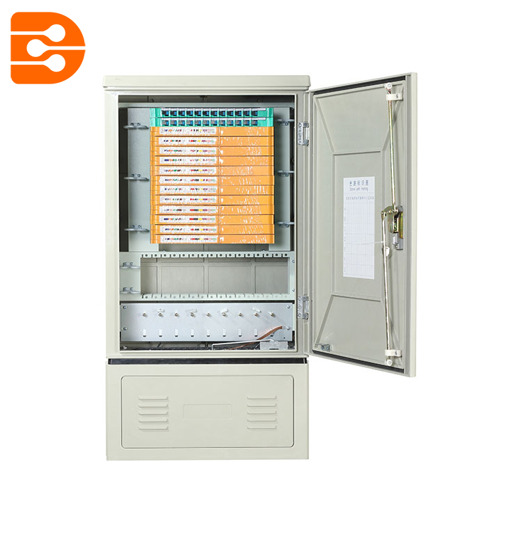 144 F Outdoor Fiber Optic Cross Cabinet