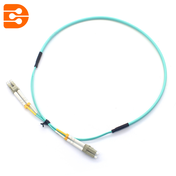 Duplex LC/PC to LC/PC OM3 MM Fiber Optic Patch Cord