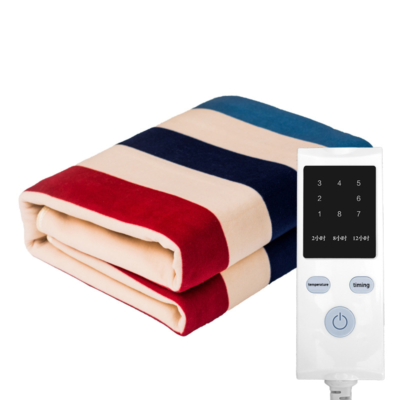 Striped thick electric blanket