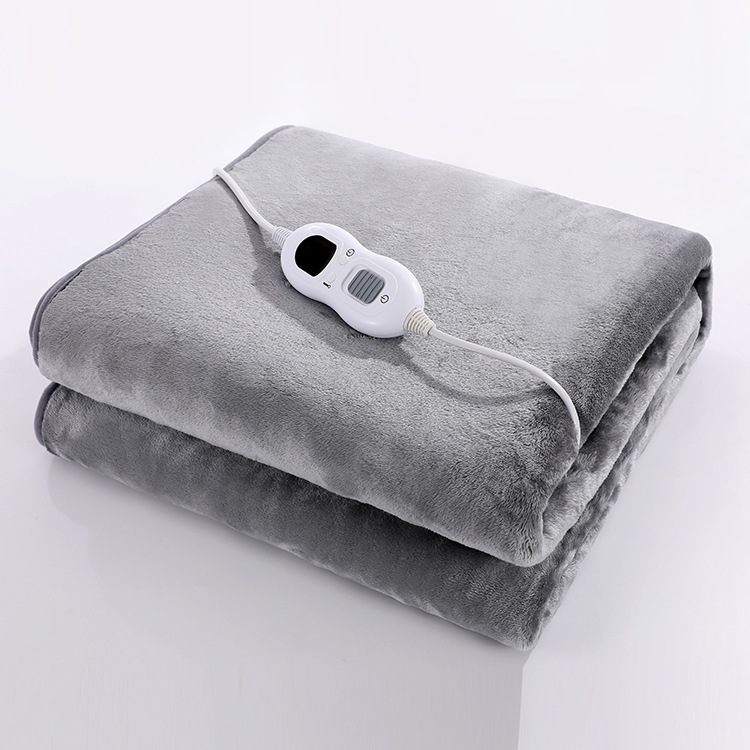 Flannel single three step temperature regulating electric blanket