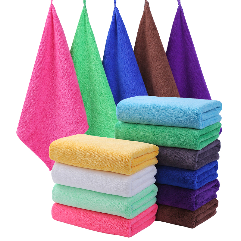 Microfiber Cleaning Cloth Quick Dry Weft Knitted Towel