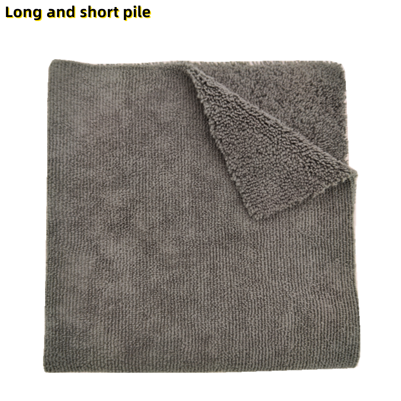 Microfiber Warp Knitted Long Short Pile Towel Cleaning Cloth