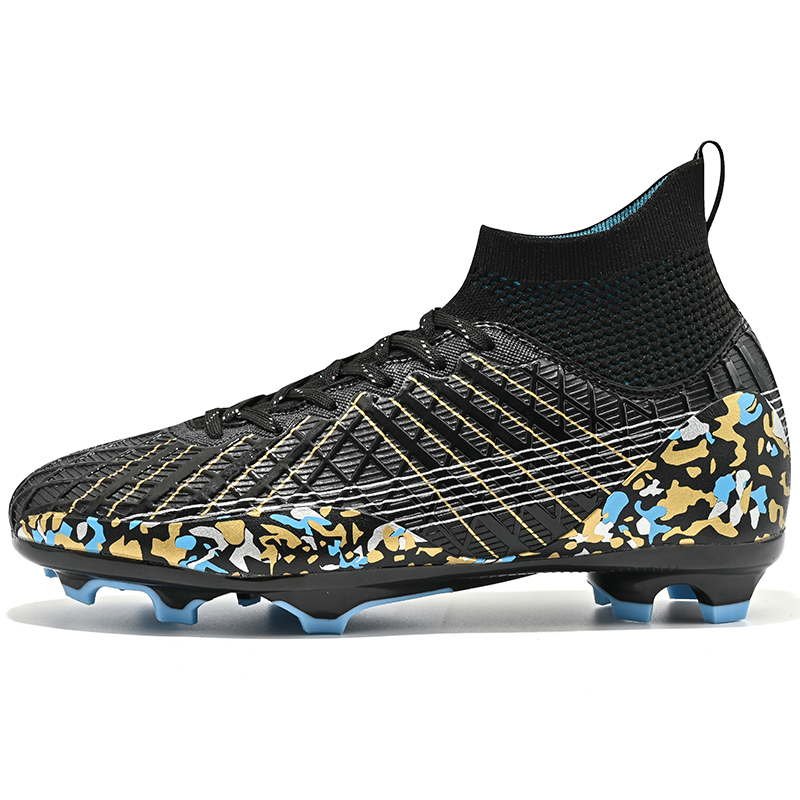 Football Boots Knitted Breathable Cushioning Football Shoes Cleats Soccer Shoes