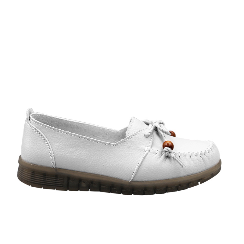lady fashion breathable shoes women's leather loafers shoes for lady