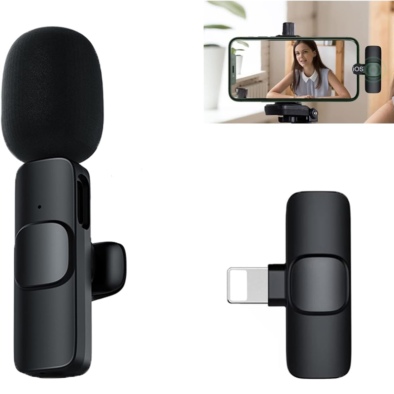 Plug-And-Play Noise Cancellation, Auto-Synchronized Clip-On Wireless Microphone
