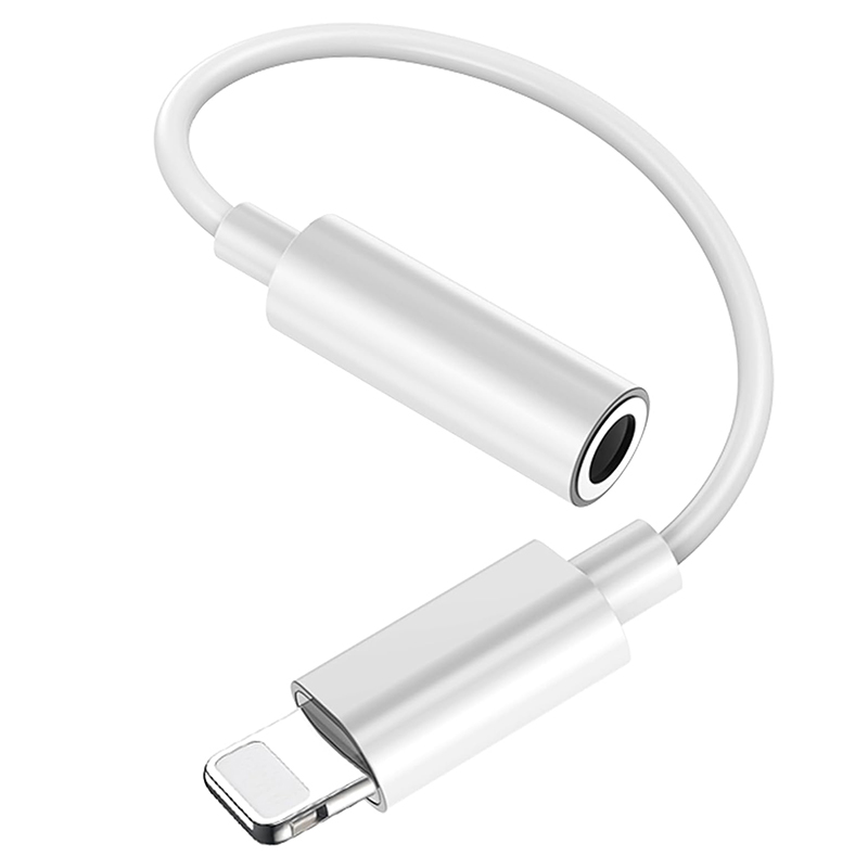 iPhone Headphone Adapter, Lightning to 3.5mm Headphone Jack AUX Connector Adapter Headphone Accessory, Compatible with iPhone 14/13/12/11/Pro/XS Max/XS/XR/X/8/7