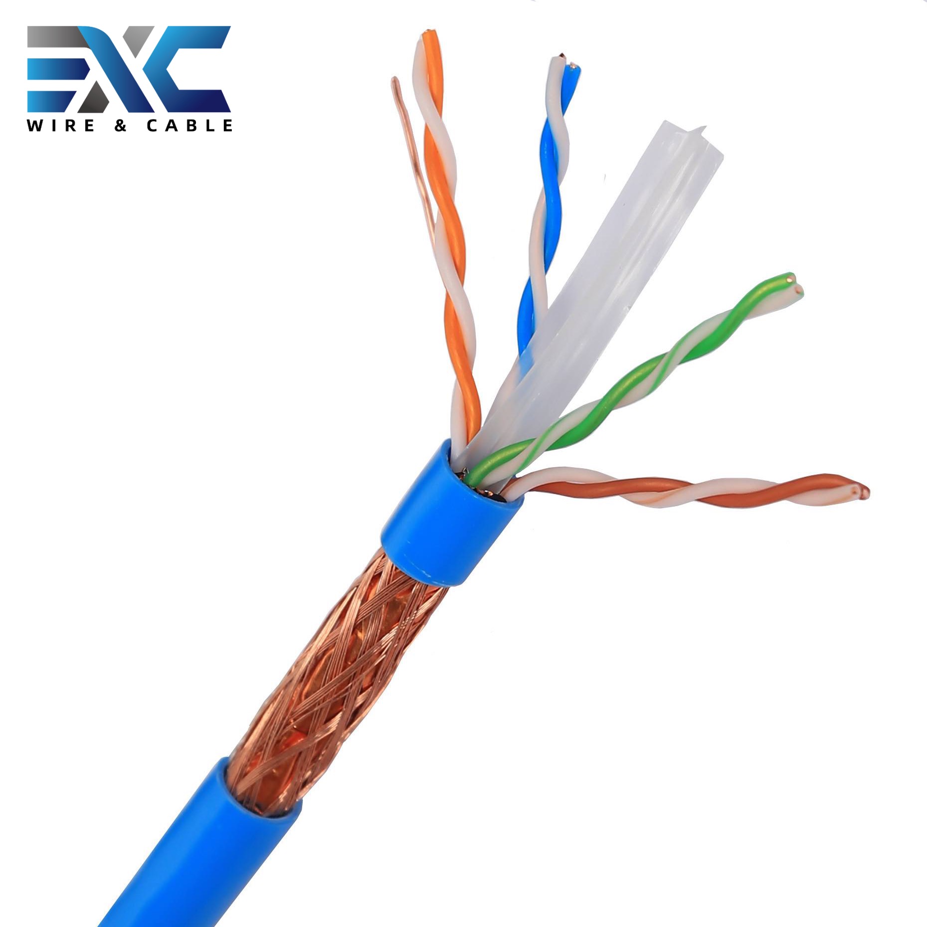 High speed Double shield Sftp Cat6 Cable