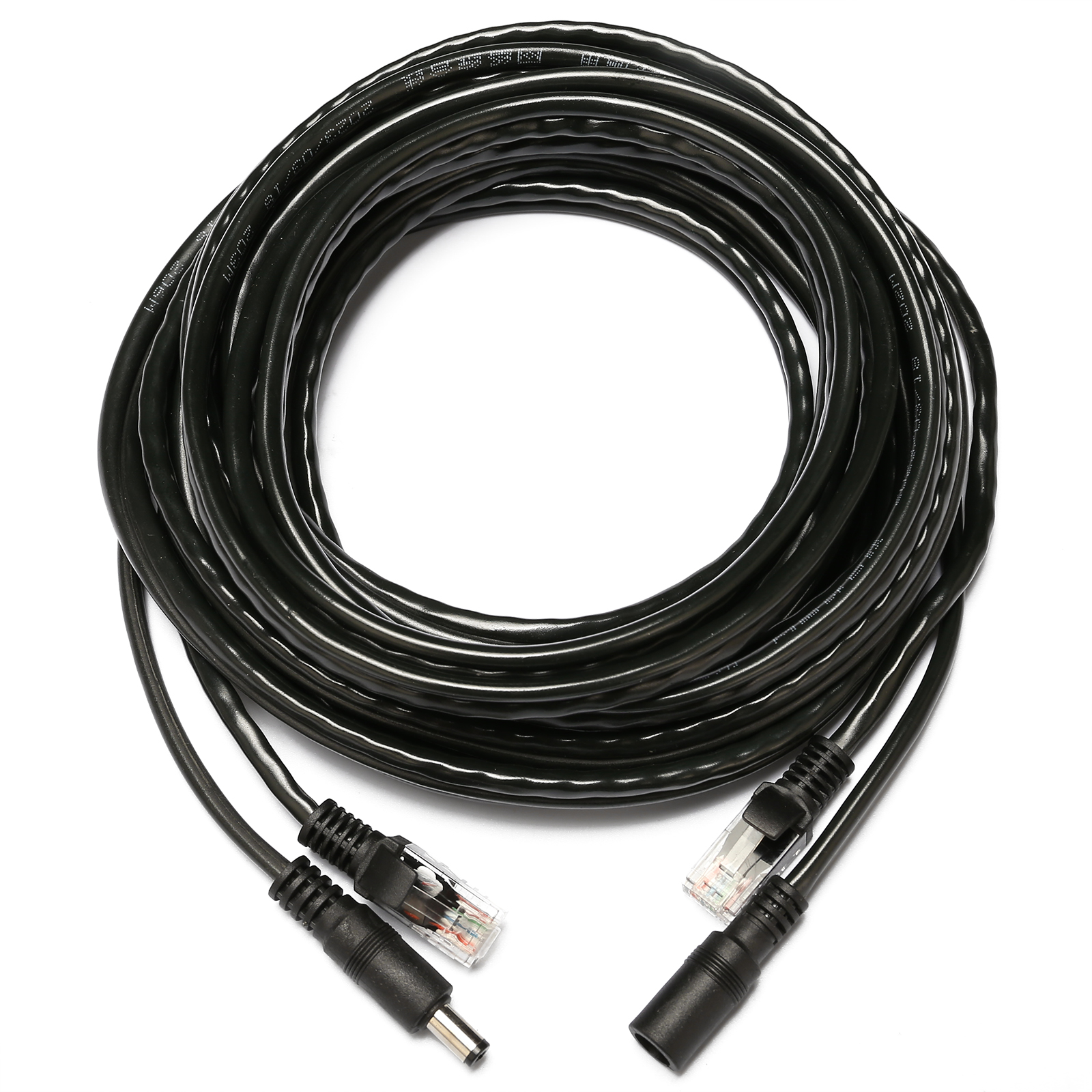 Network + Power extension cable for surveillance cameras