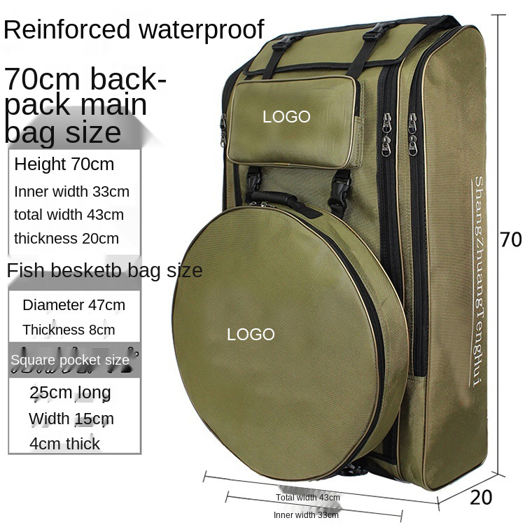 Logo Customized Fishing Backpack Fishing Bag And Duty