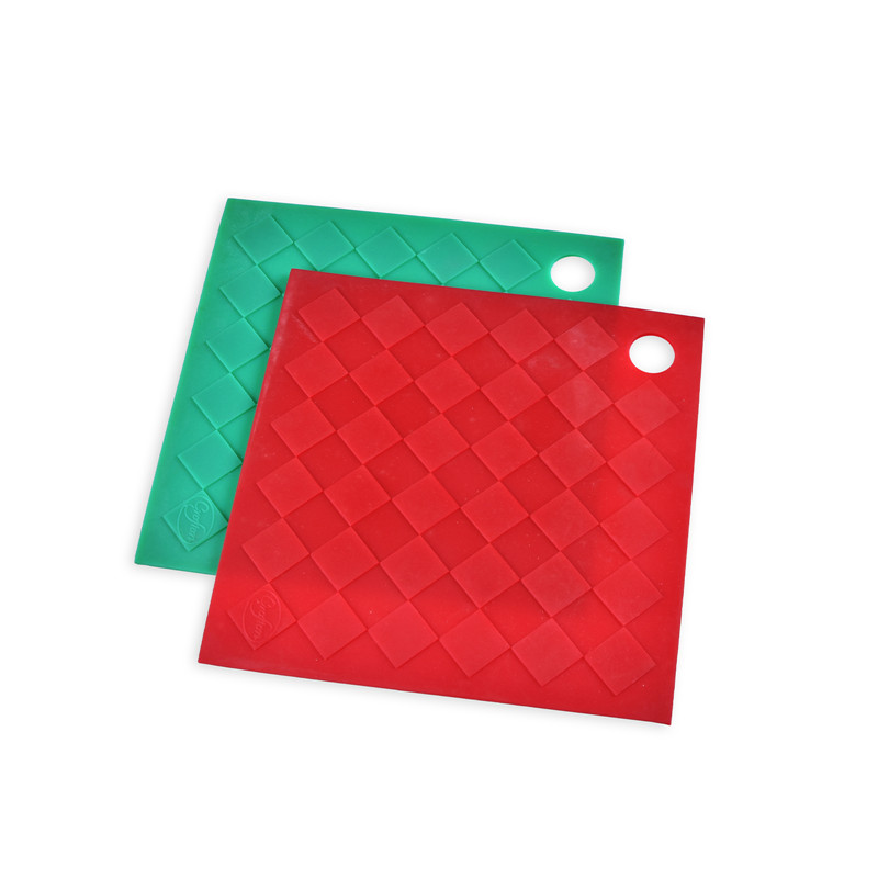 Professional Silicone hot pad / potholder CXRD-1015 Silicone heat insulated pad /Mat