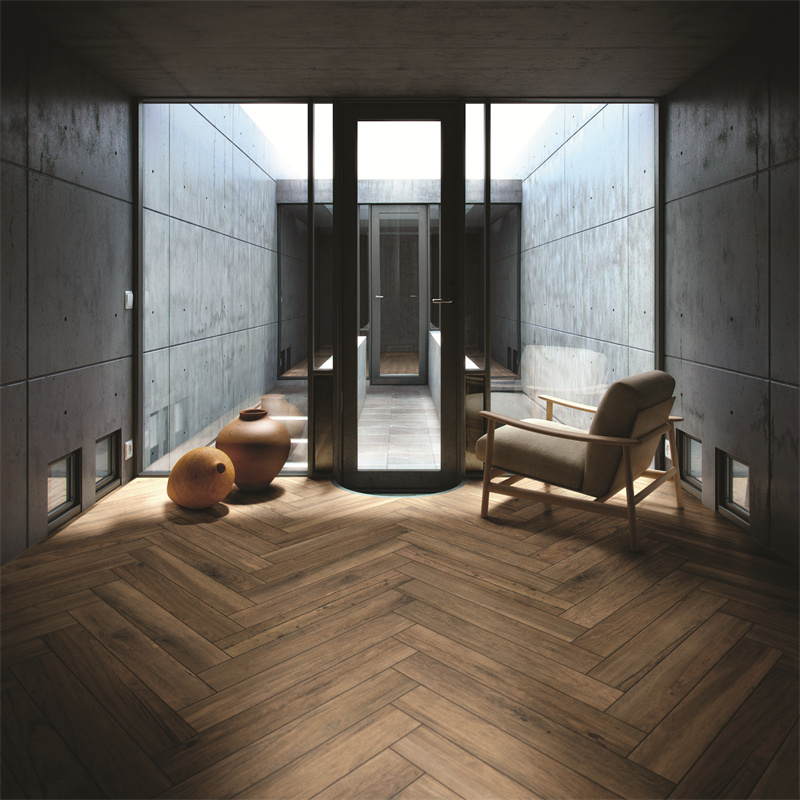 Oak Timber Look Porcelain Tile With Anti-slip Finish In 200x1200mm