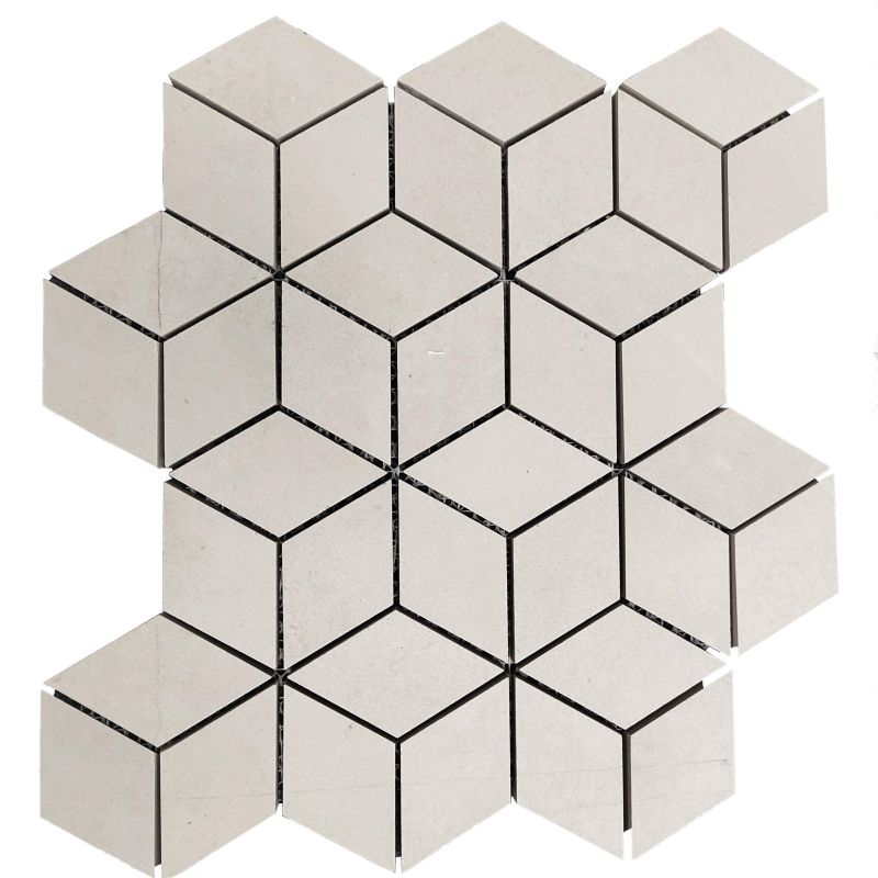 Vogue Cement Look Porcelain Tile Mosaic In Arrow,Diamond and Hexagone Shapes