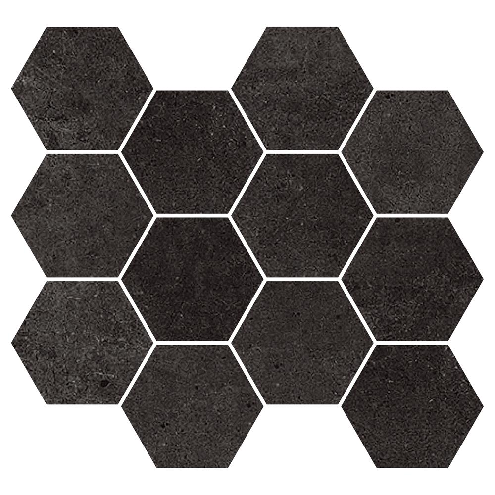 Paradigm Cement Look Porcelain Mosaic In Arrow, Hexagon,Herringbone,Finger and Linear Shapes