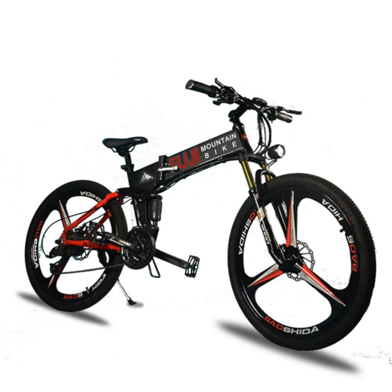 China Sgs Certificate 27speed Lithium Battery Ebike Folding Electric Mountain Bike Bicycle