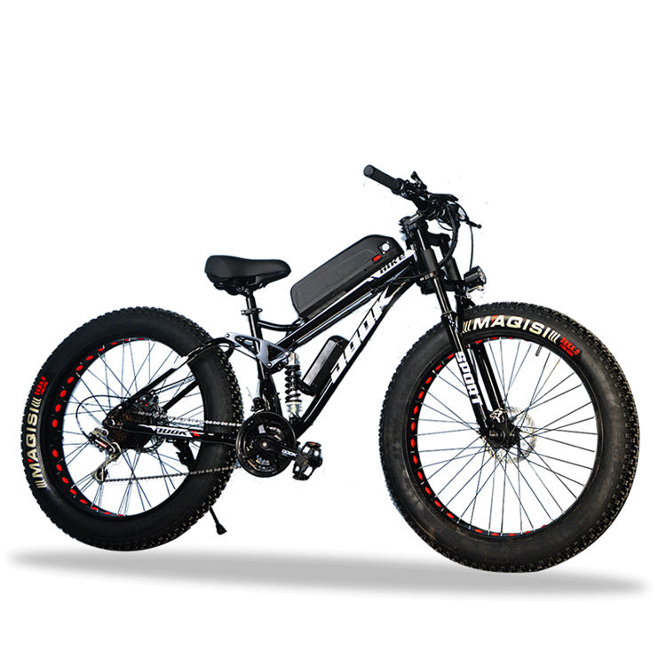  500w 750w Steel Frame Sport Ebike 26 Inch Adults Fat Snow Tire Lithium Battery Electric Mountain Bike Bicycle Cycling