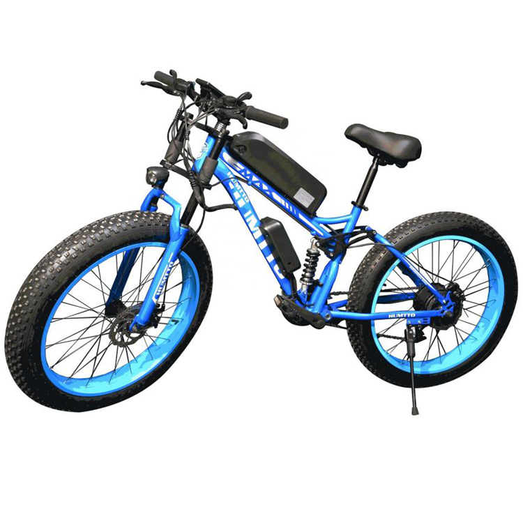 26inch 48v 500w 1000w Fat Tire Full Suspension Mountain Bicycle Mtb Electric Bike Strong Power Bicycle e-Bike Bicicleta Eléctrica