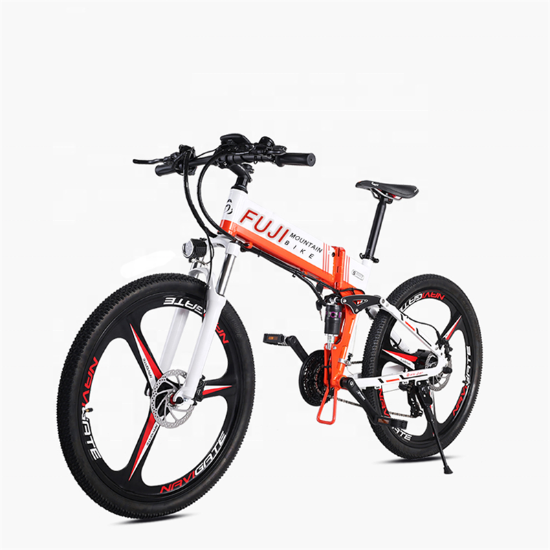 China Sgs Certificate 27speed Lithium Battery Ebike Folding Electric Mountain Bike Bicycle