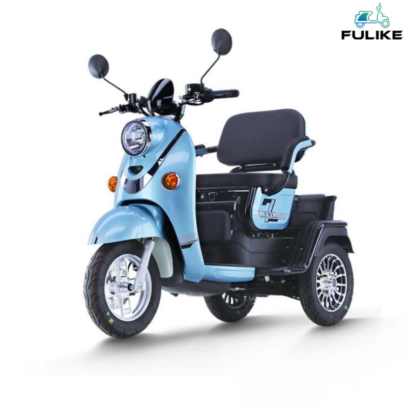 2023 Fast Tire Tricycle 3 Wheel EV Electric Cargo Mobility Scooter Tricycle with Removable Lithium Battery