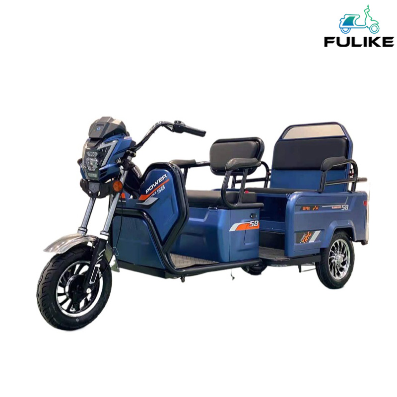 FULIKE Hot Sale Adult 3 Wheel Trike Tricycles 500W 600W 650W 800W Electric Trike Bike For Seniors