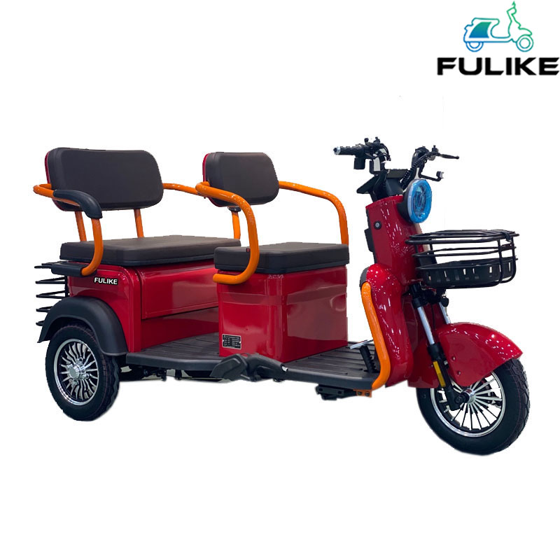   FULILKE New Electric Tricycle Electric Scooter 3 Wheels Grey Electric E Tricycle Trike For Adults Passenger