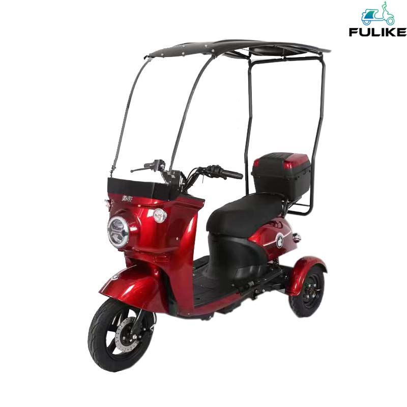 FULIKE New China Adult 3 Wheel Electric Tricycle Trike ev Electric With Roof 