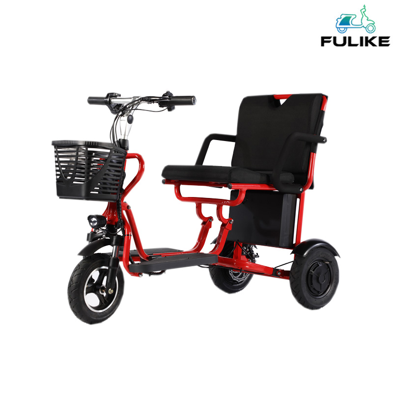 FULIKE Elderly Small 350W Folding Electric Trike Scooter Made In China